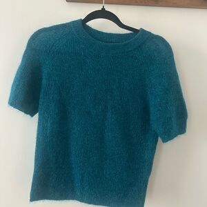 Judith & Charles Aragon Sweater in Bright Teal